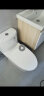 箭牌（ARROW）北欧风浴室柜陶瓷一体盆洗脸盆柜组合洗手台卫浴三件套大白系列 80柜+3功能花洒+马桶400 实拍图