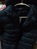 真维斯（JEANSWEST）羽绒服2025冬季连帽轻薄短款外套白鸭绒保暖舒适黑色M 实拍图