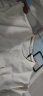 与狼共舞【桑蚕丝】圆领短袖T恤男士2024夏季新款刺绣凉感透气打底短t6623 本白803 170/88A/M 实拍图