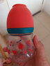 日康（rikang）吸管奶瓶 新生婴儿玻璃奶瓶 宝宝宽口径带吸管手柄 N1019玻璃小奶瓶 140ml 【红色】 实拍图