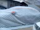 御山河汽车车衣车罩特厚通用东北冬天专用防冰雹防雪冻加厚棉被全罩冬季 【银色-全包围拖地款】优等加厚长绒棉-超厚防冻 七层特厚【极寒天气必备】 实拍图