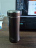 希诺（HEENOOR） 保温杯男女士不锈钢大容量车载真空杯子便携商务办公泡茶水杯 细长款-栗色 400ml 实拍图