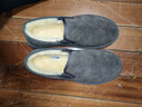 回力棉鞋男士豆豆鞋男女冬季情侣保暖休闲鞋子男加绒一脚蹬面包布鞋男 灰色【加绒加厚建议拍大一码】 41 实拍图