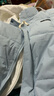笺罗（JIANLUO）棉服男假两件连帽秋冬季加厚宽松晋江羽棉衣袄绒服面包男情侣外套 浅蓝色 2XL【145斤-160斤】 实拍图