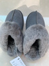 内泊【防寒必备】羊皮毛一体毛毛拖鞋男冬季乳胶家居防臭保暖女士灰43 实拍图