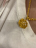 CRD克徕帝黄金吊坠玫瑰花足金999花瓣实心吊坠不含项链节日礼物 5.5g 实拍图