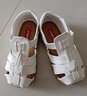 卡特兔儿童凉鞋女童公主鞋婴儿学步鞋宝宝软底幼儿园透气机能男宝小白鞋 白色（有吊坠） 27 内长16.5cm  脚长15.6-16.2 实拍图