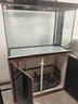 森森（SUNSUN）鱼缸水族箱含鱼缸过滤器灯大型金鱼缸 黑色 新时尚1米长41.6cm宽底滤 带棉+滤材 实拍图