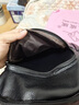 酷奇袋鼠（KUQIDAISHU）双肩包女真皮2026新款时尚头层牛皮背包中年送妈妈女神节通勤旅行 狮岭包包轻奢款：黑色 实拍图