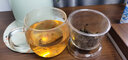 美斯尼 玻璃茶杯办公室水杯茶水分离杯子茶具套装泡菊花茶玻璃加厚带把手带过滤女男士大号耐热水杯 透明把茗韵杯 500ml 实拍图