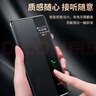 KOOLIFE适用 华为mate50Pro手机壳huaweiMate50手机保护套真皮翻盖智能视窗昆仑玻璃轻奢款全包防摔男女黑 实拍图