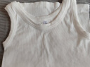 南极人针织女士吊带背心女螺纹打底运动内搭无袖上衣打底衫女 白 均码 实拍图