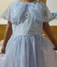 迪士尼（DISNEY）女童披云肩艾莎连衣裙子六一 儿童节 演出礼服夏DB421RE34蓝160 实拍图