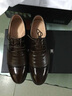 蜘蛛王皮鞋新款男士商务正装鞋英伦工作透气呼吸漆皮系带宴会男鞋93563 黑色 43 (265mm) 实拍图