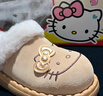 OLD ORDER【三丽鸥hellokitty联名】栗色厚底雪地靴女包头毛毛拖鞋 栗色Hellokitty 38 实拍图