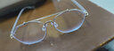 卓川大框眼镜框男半框女近视眼镜复古不规则可配度数防蓝光平光护目镜 金色 配1.56非球面防蓝光镜片 实拍图