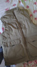 皮尔卡丹（pierre cardin）棉马甲男冬季加绒保暖背心多口袋工装羊羔绒马夹加厚大码坎肩外套 8776款卡其色(加棉) 加绒 3XL (155-170斤 实拍图
