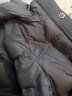 迪赛尼斯（DESIGNICE）冬季新款高腰黑色米白时尚宽松直筒坑条拖地裤女 黑色 XL 实拍图