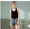 红豆背心女性感蕾丝吊带提花竖条纹修身内搭打底内衣女 象牙白160 实拍图