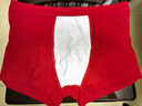 三枪【吉庆弹力棉】男式内裤红色本命年鸿运结婚喜庆男平脚裤 实拍图