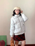 艾珠儿（Aizhuer）棉服女2025新款秋冬季羽棉袄绒服女小个子棉衣面包服学生情侣外套 灰色 M 实拍图