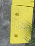百舸 台阶斜坡垫 门槛马路牙子路沿坡三角阶梯垫 汽车爬坡上坡垫 50*27*13cm 塑料款黄色 实拍图