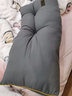 南极人（Nanjiren） 床头靠垫双人软包榻榻米大靠背三角靠垫沙发靠腰背长条床头靠枕 YG磨毛深灰-磨毛四季款】 100cm*12cm 枕套 长100宽12高40 实拍图