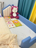 亿家之主小房子儿童拼接床软包加宽床拼接床边男孩女孩小床带护栏婴儿床 带脚蹬180*80*45带床垫 实拍图