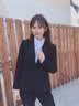伊娅莎职业西装套装男女商务正装气质面试西服房产销售银行教师工作服装 女-单件藏青色西装 XL 实拍图