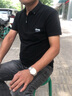 JEEP SPIRIT吉普短袖T恤男polo半袖新款男士夏季t恤衫商务休闲翻领上衣体恤纯 T118 黑色 M (90-110斤) 实拍图