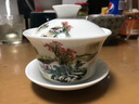 豹霖景德镇青花瓷盖碗茶杯茶碗陶瓷特大泡茶杯功夫茶具敬茶碗单个三才 盖碗大号-湖光山色 实拍图