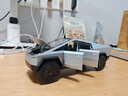 中精质造大号特斯拉皮卡车模房车玩具车合金可拆卸男孩玩具仿真小汽车模型 特斯拉皮卡银色【不带房车】 实拍图