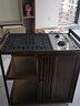 皇威马 移动茶桌家用小茶台竹木茶车茶几茶具套装自动烧水壶一体茶水柜 石盘65长单门 实拍图