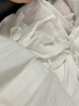 无印良品（MUJI）女式 强捻法国袖连衣裙 女装裙子夏季纯棉全棉衬衫连身裙BC2JGC4S 白色 M(160/84A) 实拍图