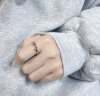 艾维拉本命年属龙银戒指女士指环玛瑙生肖龙520情人节生日礼物送女友 小萌龙银戒指（大小可调节） 晒单实拍图