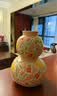 JOYYE瑞兽纳福花瓶釉下彩手绘插花器摆件送女生生日节日伴手礼物 实拍图