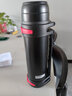 恩尔美（nRMEi）保温壶杯大容量男304不锈钢家用热水瓶户外车载便携旅行水壶 金质黑【经典款】 1500ml 实拍图