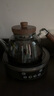 正扬电陶炉煮茶器烟灰玻璃烧水壶泡茶套装功夫茶具大容量茶杯防烫保温 经典黑烟灰手执+4灰竹环长琴胡黑 实拍图