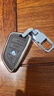迪加伦 宝马钥匙套5系3系X3X5X1X2X6刀锋7系4系8系专用汽车钥匙包扣壳男士女铝合金属真皮改装 咖金色+钥匙扣 实拍图