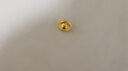 中国珠宝黄金金豆金瓜子元宝AU9999小金条真金小星星收藏储值小金豆 金元宝1g 实拍图