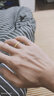 海上罗孚黄金戒指女999足金情侣戒指一对开口对戒结婚戒子送女友生日礼物 磨砂女款重约2.82克 可调9-16号 实拍图
