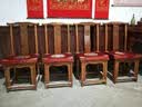 御芳阁古典圈椅太师椅茶椅靠垫餐椅垫防滑实木沙发垫新中式红木沙发坐垫 大福团-红色 45X38厚5cm单个(海绵垫) 实拍图