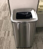 GNF 40升不锈钢垃圾桶直投方桶 室内无盖大开口双层大号大容量商用物业酒店商场办公室写字楼学校敞口果皮桶 实拍图