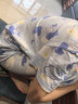 红豆儿童纯棉家居服套装男女中大童短袖网眼夏季睡衣青少年全棉空调服 H4J3317灰蓝 150 实拍图