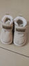 婧麒（JOYNCLEON）2025冬季婴幼儿学步鞋加绒保暖软底防滑儿童棉鞋0到3岁宝宝鞋 米白色 二棉款脚长+1cm选鞋内长 14.5 cm内长适用脚长13.5cm 实拍图
