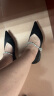 NINE WEST/玖熙尖头单鞋女低跟浅口芭蕾舞平底鞋NF302005CK 黑色38 晒单实拍图