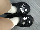 百慕倾臣洞洞鞋女士夏季可爱百搭家居新款防滑厚底户外两穿情侣包头凉拖男 黑色【芝麻街】 37-38 适合38-39（内长240MM） 实拍图