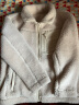 无印良品 MUJI 男女通用 羊羔绒 拉链夹克 毛绒加绒厚外套 秋冬季 浅米色 XXS-XS 晒单实拍图
