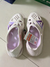 匹克态极洞洞鞋男鞋户外夏季拖鞋透气防水休闲沙滩鞋情侣凉鞋女鞋 【女款】米白/浅紫（偏大一码） 38 实拍图