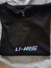李宁（LI-NING）T恤男短袖新款夏季棉质纯白t轻简派2宽松休闲短袖t恤运动文化衫 黑色(纯棉)LOGO在袖口 3XL 实拍图